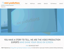 Tablet Screenshot of mimiproductions.com